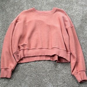 Aerie Pink cropped sweatshirt